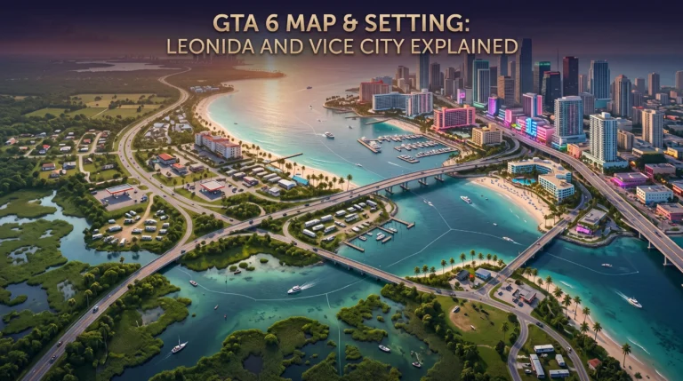GTA 6 Map & Setting Leonida and Vice City Explained